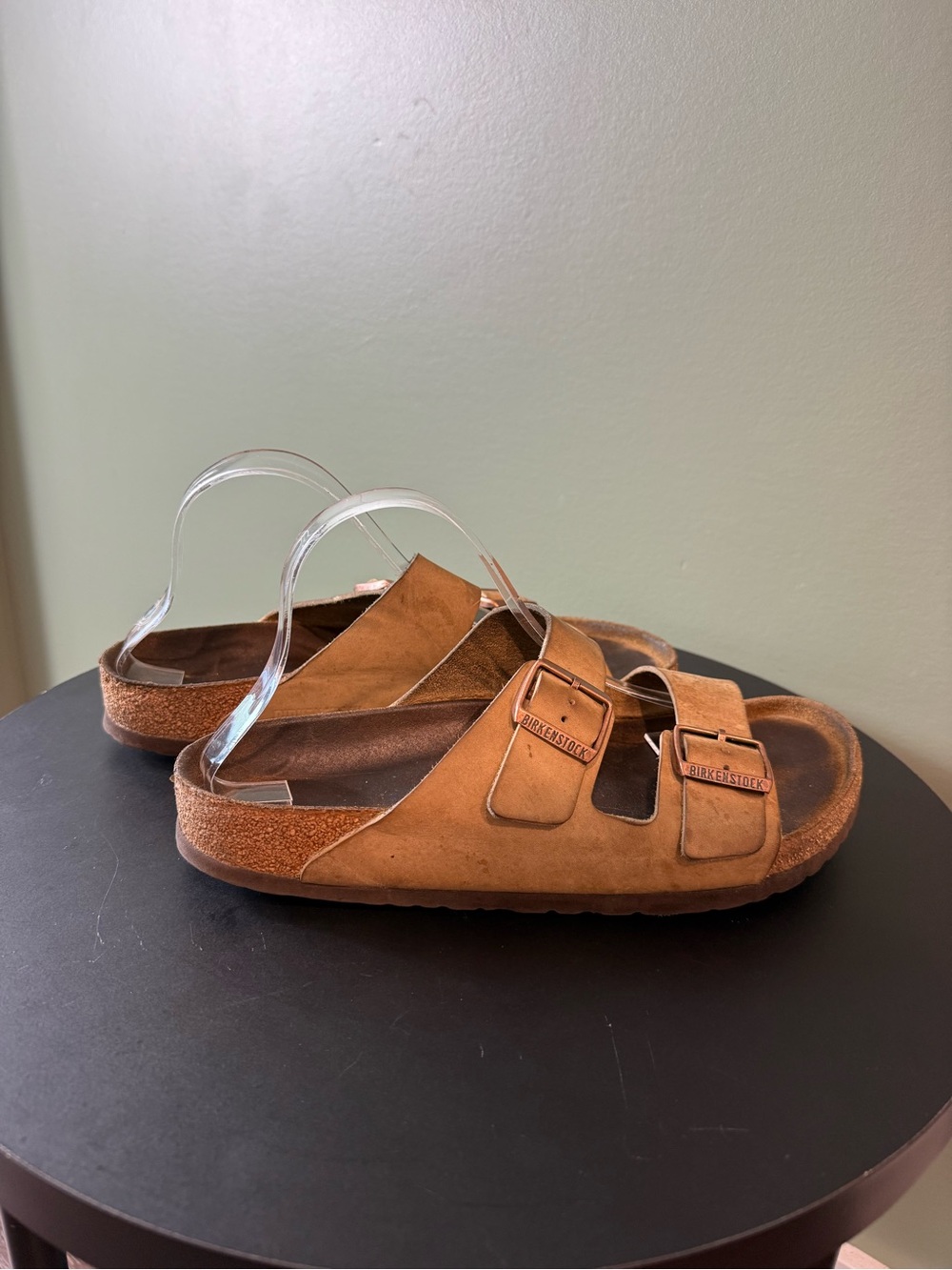 Birkenstock Arizona Suede Two-Strap Sandals - Brown